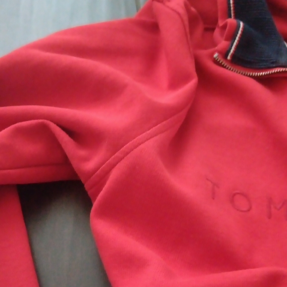 Tommy Hilfiger Red Quarter-Zip Sweater - Picture 13 of 13